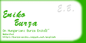 eniko burza business card